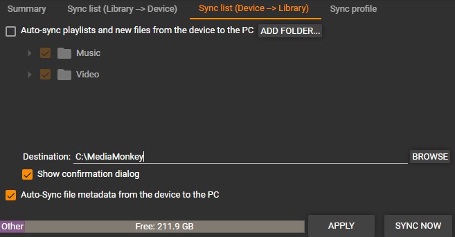 MM5 Device Profile Sync List to Library